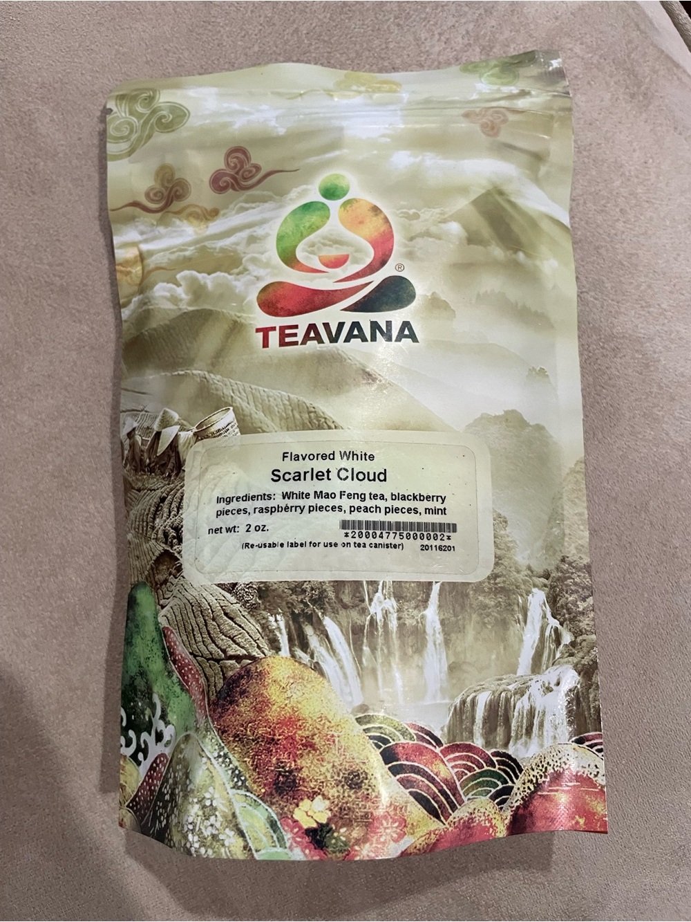 Teavana Flavored White Scarlet Cloud Tea 2 oz